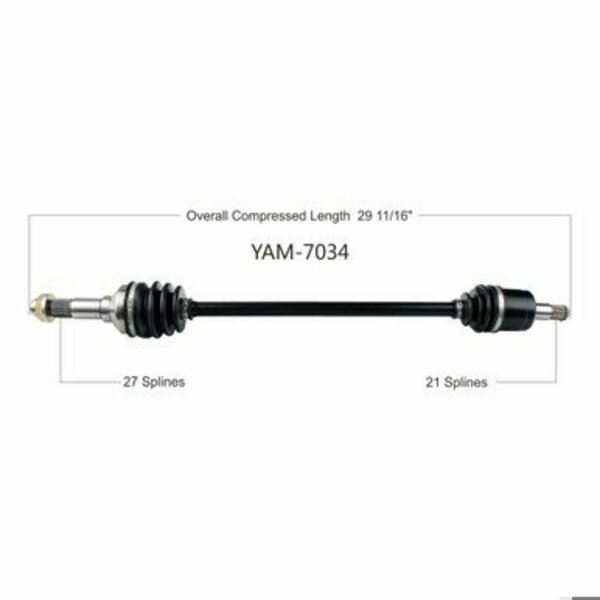 Wide Open OE Replacement CV Axle for YAM FRONT L/R YXZ1000R/SE/SS 16-17 YAM-7034